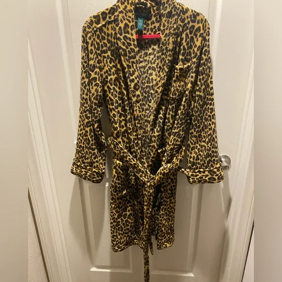 ralph lauren leopard robe